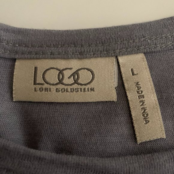NWOT Logo Lori Goldstein 3/4 Sleeve Nickel Shirt Size Large - Picture 4 of 13